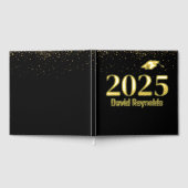 2025 Abschluss Gold und Schwarz Gästebuch (Voll)