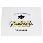 2025 Abschluss Graduate Gift Große Geschenktüte (Vorderseite)