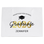 2025 Abschluss Graduate Gift Große Geschenktüte (Vorderseite)