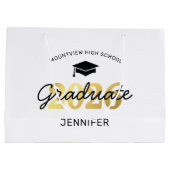 2025 Abschluss Graduate Gift Große Geschenktüte (Rückseite)
