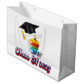 2025 Abschluss Große Geschenktasche Große Geschenktüte (Vorderseite Schrägansicht)