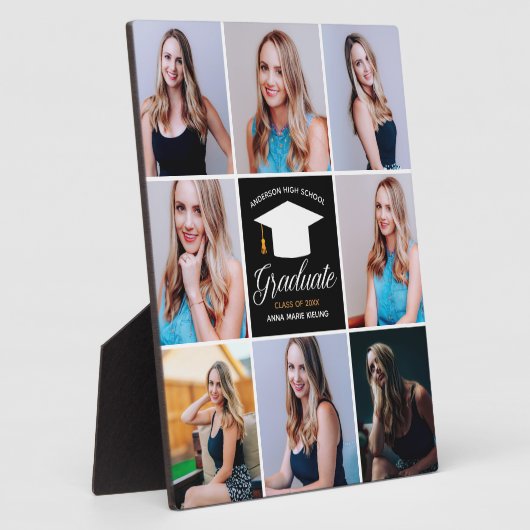 2025 Abschluss Hochrangiges Portraitfoto Collage C Fotoplatte (Seite)