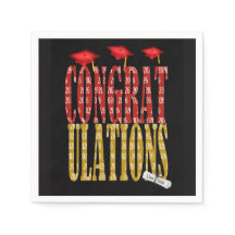 2025 Abschluss in Rot- und Goldschulfarben