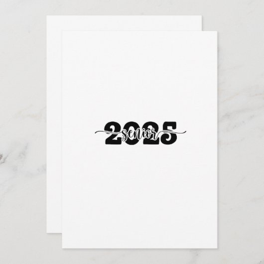 2025 Abschluss-Klasse 2025 Einladung (Vorne/Hinten)