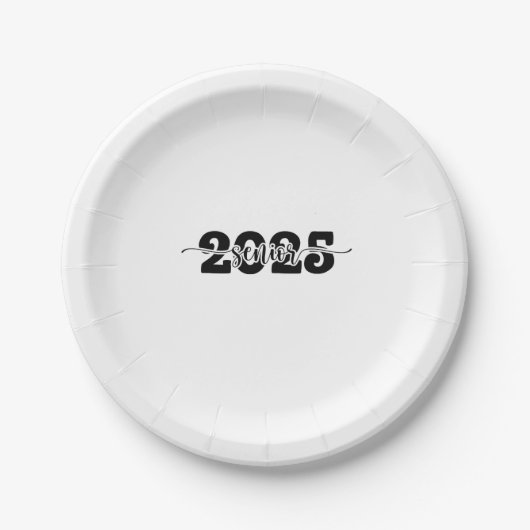 2025 Abschluss-Klasse 2025 Pappteller (Vorderseite)