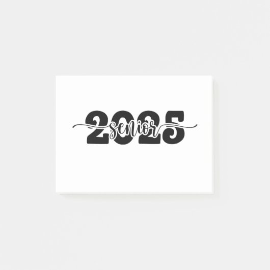 2025 Abschluss-Klasse 2025 Post-it Klebezettel (Vorderseite)