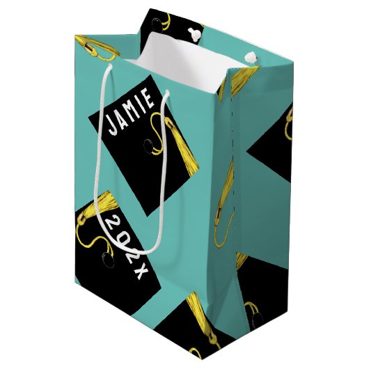 2025 Abschluss Mittelgeschenktasche Mittlere Geschenktüte (Vorderseite Schrägansicht)