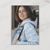 2025 Abschluss Multi-Foto Party Mini-Einladung Begleitkarte (Rückseite)