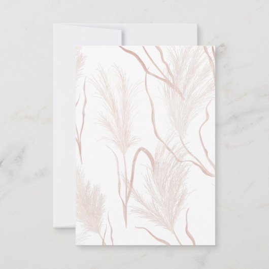 2025 Abschluss Pampas Grass Grad Party Einladung (Rückseite)