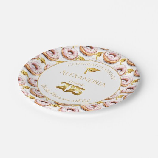 2025 Abschluss-Papierplatte Pappteller (Schrägansicht)