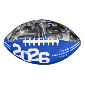 2025 Abschluss Senior 4 Foto Blue Football (Vorderseite)