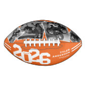 2025 Abschluss Senior 4 Foto Orange Football (Vorderseite)