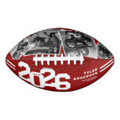2025 Abschluss Senior 4 Foto Red Football (Vorderseite)