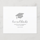 2025 Abschluss Vielen Dank Foto Script Card (Vorderseite)