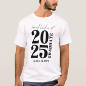 2025 Absolvent Brother Abschluss Zeremonie Party T-Shirt (Vorderseite)