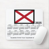 2025 Alabama State Flag Calendar von Janz Mouse Pa Mousepad (Mit Mouse)