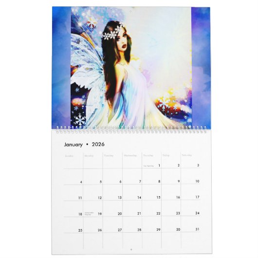 2025 Angel Art Fantasy Guardian Angels von McAdams Kalender (Jan 2026)