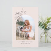 2025 Ankündigung des Abschlusses zum Blush Arch Fo (Stehend Vorderseite)