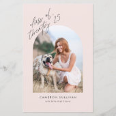 2025 Ankündigung des Abschlusses zum Blush Arch Fo (Vorderseite)