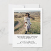 2025 Ankündigung von Abschluss Foto (Rückseite)