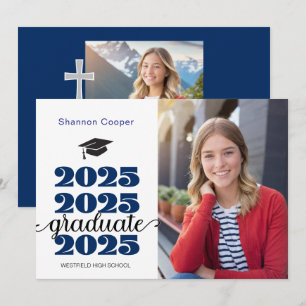 2025 Ankündigung von Christlich Blue Abschluss Fot