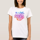 2025 Aruba Ferien- oder Ausflugsplanung T-Shirt (Vorderseite)