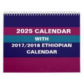 2025 Äthiopischer Mauerkalender Kalender (Titelbild)