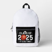 2025 Basketball-Spieler -Klasse 2025- Abschluss Bedruckter Rucksack (Vorderseite)