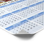 2025 Benutzerdefinierter Fotokalender Poster (Ecke)