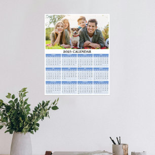 2025 Benutzerdefinierter Fotokalender Poster