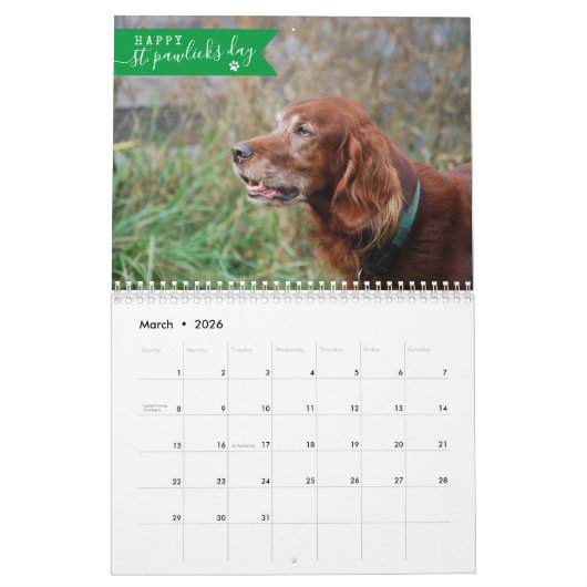 2025 Benutzerdefiniertes Foto 1 Bild pro Monat Nie Kalender (Mär 2026)