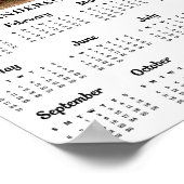 2025 Benutzerdefiniertes Foto Einfach Moderner 12- Poster (Ecke)