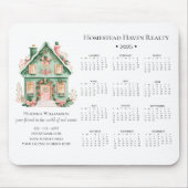 2025 Bezaubernder Kalender des Real Anwesens Mousepad (Vorne)