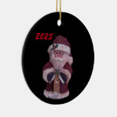 2025 BIRDHOUSE SANTA CHRISTMAS KERAMIK ORNAMENT (Rechts)