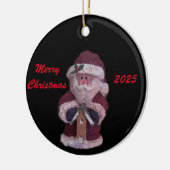 2025 BIRDHOUSE SANTA MERRY CHRISTMAS KERAMIK ORNAMENT (Links)
