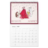 2025 BirthStone Calendario Kalender (Jan 2027)