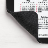 2025 Black 52 Weeks ISO Kalender von Janz Two Tone Mousepad (Ecke)