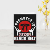 2025 Black Belt Errungenschaft Tang Soo Do Karate  Karte (Gelbe Blume)