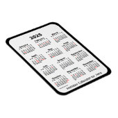 2025 Black Holiday Calendar von Janz Magnet (Rechte Seite)