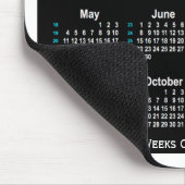 2025 Black Neon 52 Weeks Calendar von Janz Mousepad (Ecke)