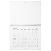 2025 Blanker Kalender mit großen Feiertagen (Jan 2027)