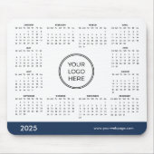 2025 Blue Business Calendar Mouse Pad Mousepad (Vorne)