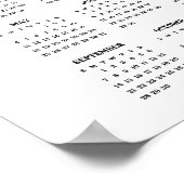 2025 Bluebird auf dem Zweigplakatkalender Poster (Ecke)