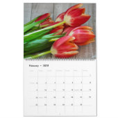 2025 Blume Naher Wall-Kalender Kalender (Feb 2025)