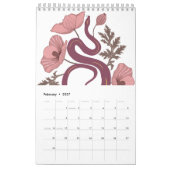 2025 Blumenchinesischer Mondfisch Neujahr der Schl Kalender (Feb 2027)