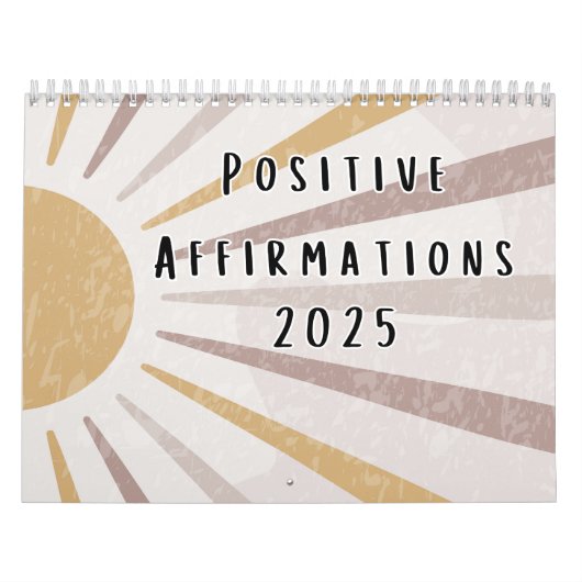 2025 Boho Positive Affirmations Quotes Kalender (Titelbild)