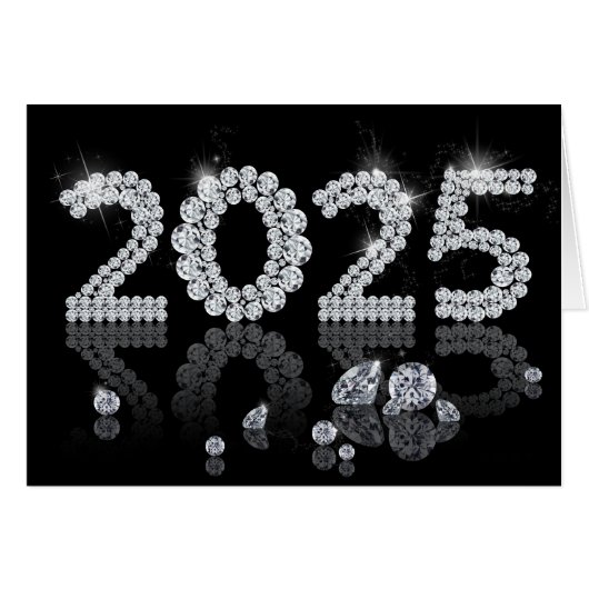 2025 Brilliant Diamonds Luxus Neues Jahr (Vorderseite (Horizontal))