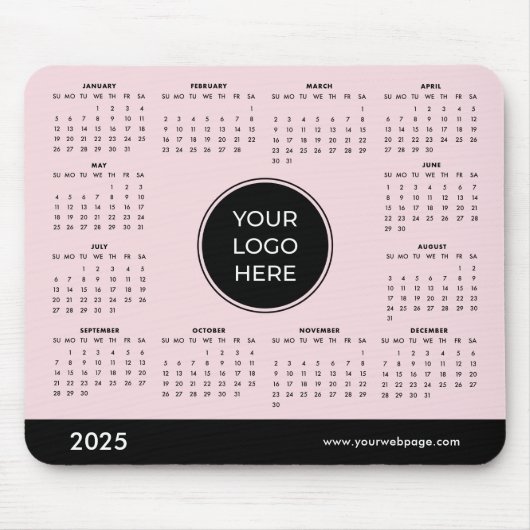 2025 Business Calendar Mouse Pad Mousepad (Vorne)