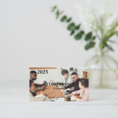 2025 Business-Pocket-Kalender Visitenkarte (Stehend Vorderseite)