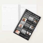 2025 Calendar Black Mod 12 Foto Collage Name Sm Planer (Anzeige)